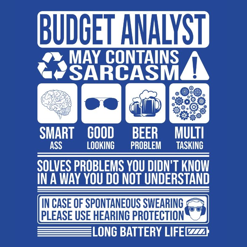 Budget Analyst Sarcasm funny Gift Budget Analyst