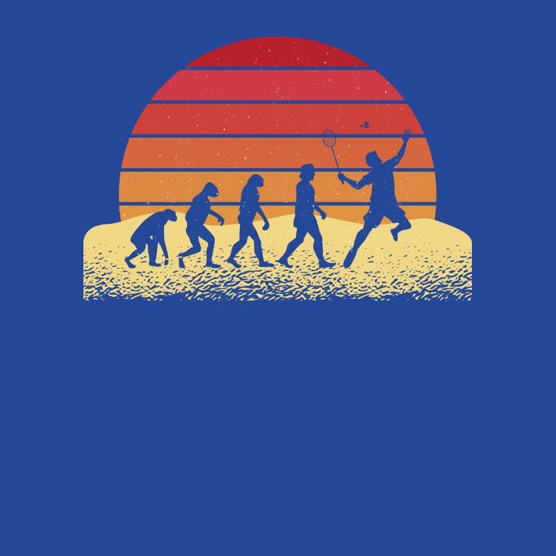 Evolution Badminton Retro Sunset Design
