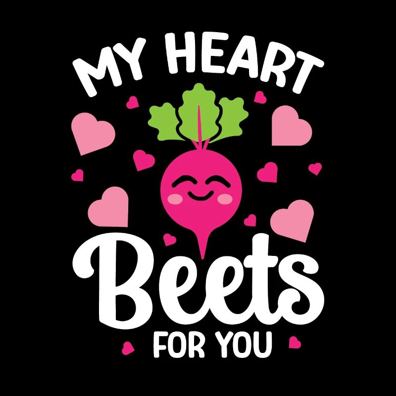 Relation de betterave en disant coeur betteraves pour vous
