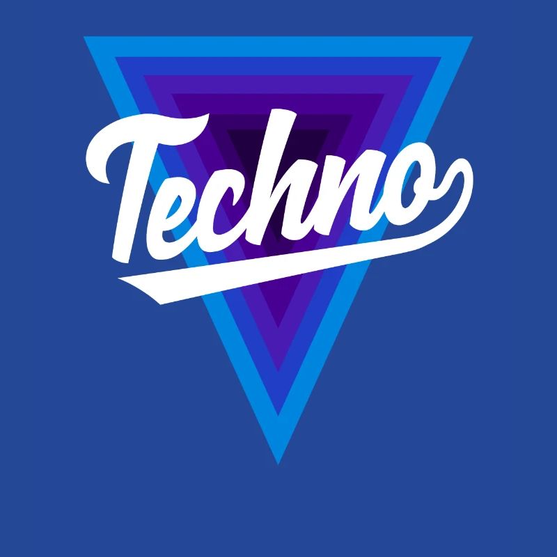 Techno Lover Triangle Design