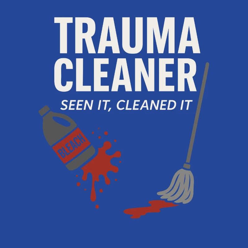 Forensic Cleaner Dark Humor Crime Scene Biohazard