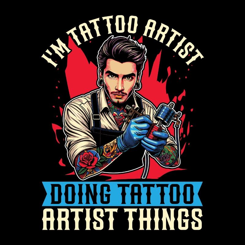 I'm Tattoo Artist Doing Tattooing Tattoo Studio