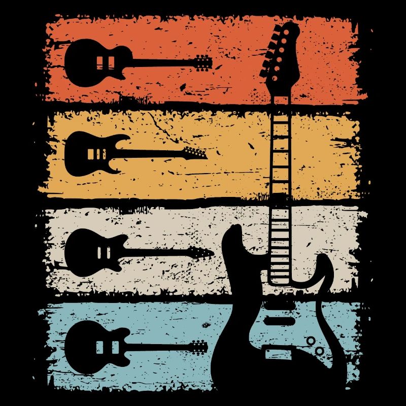 Gitarre Retro E-Gitarre Gitarrist
