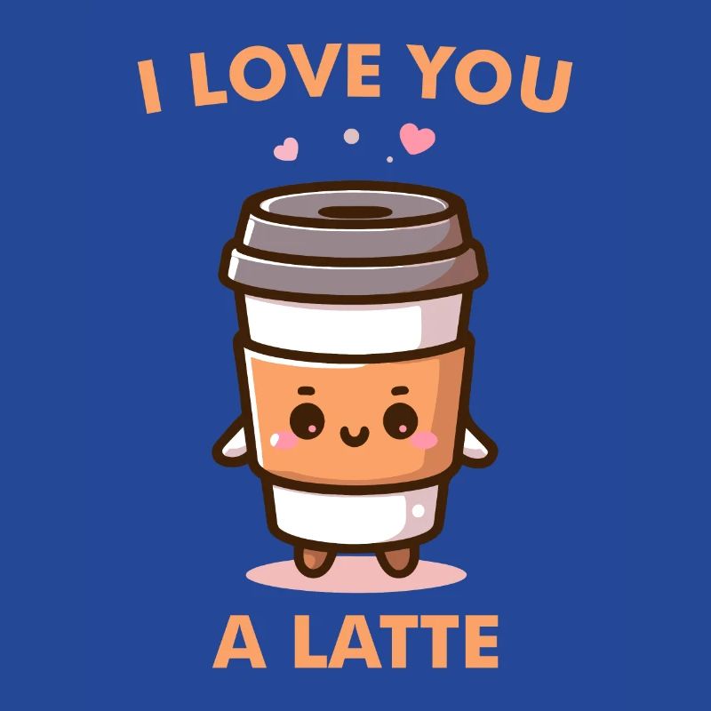Ich liebe dich Einen Milchkaffee