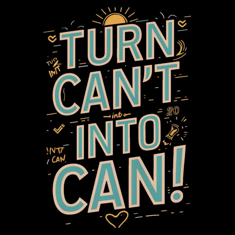 Transformez la canette en canette de motivation