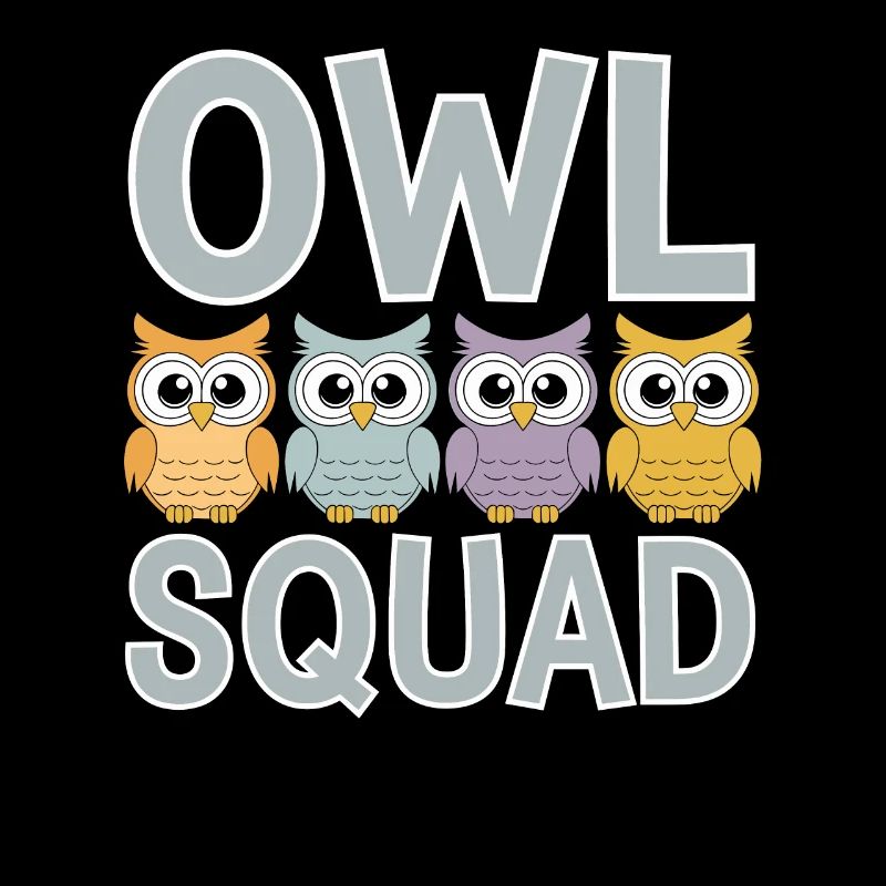 Eule Gruppen Design Eule Squad