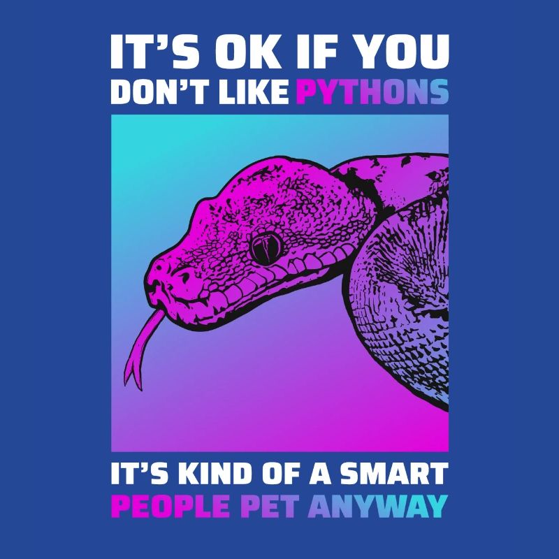 Lustiges Python Schlangen T-Shirt Reptil Geschenk