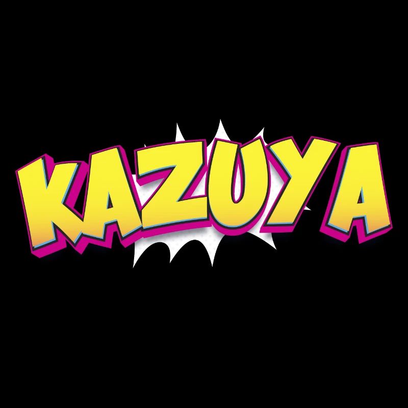 Kazuya Custom Name Comic Book Style Pop Art,