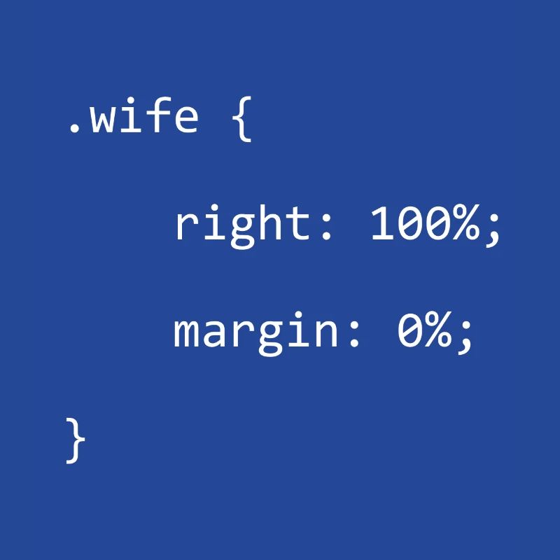 CSS Wife Right Engineer Full Stack Coder Software