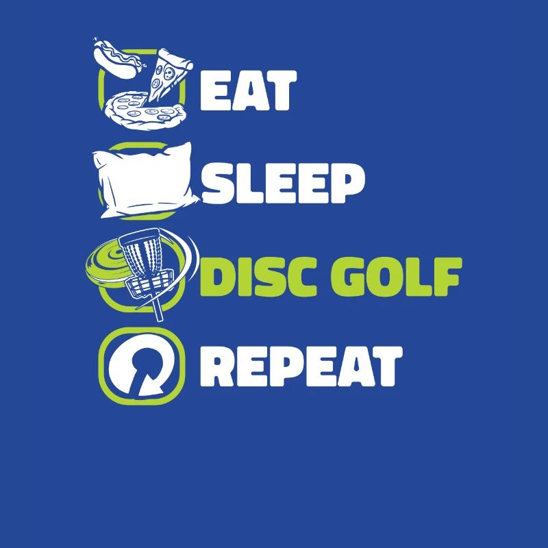 Eat Sleep Disc Golf Repeat Korb Scheibe Disc