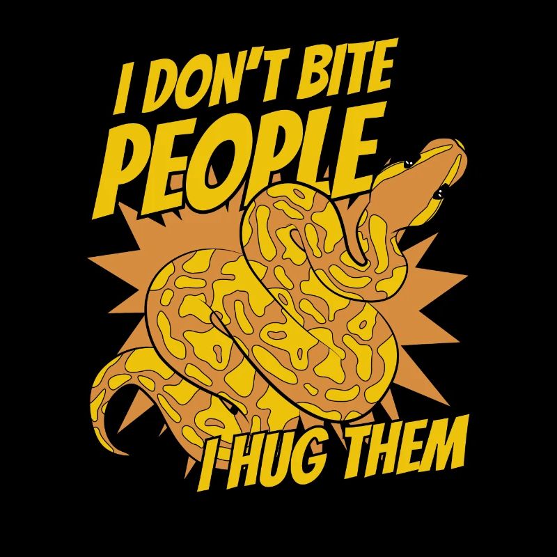 I Don't Bite People I Hug Them Python Banana Ball