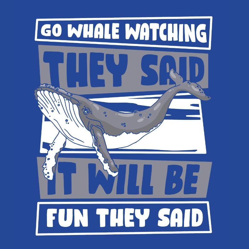 Es wird Spaß machen, sagten sie, blauer Beluga, Wal