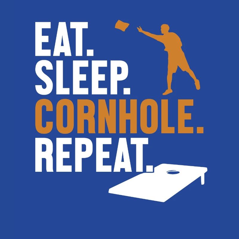 Manger dormir cornhole répéter sacs de haricots Plateaux de jeu