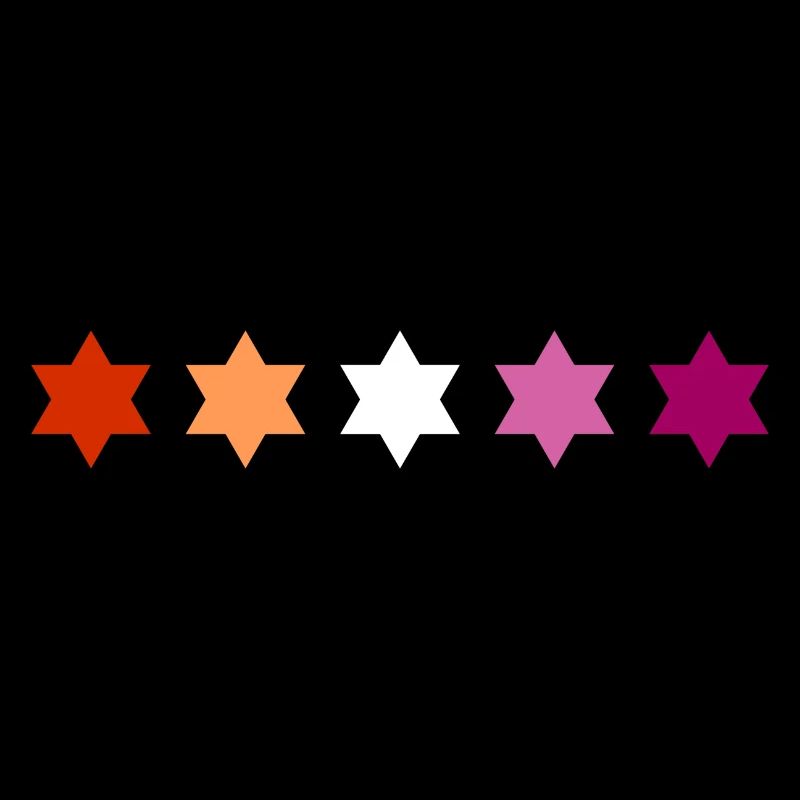 Subtle Lesbian Pride stars
