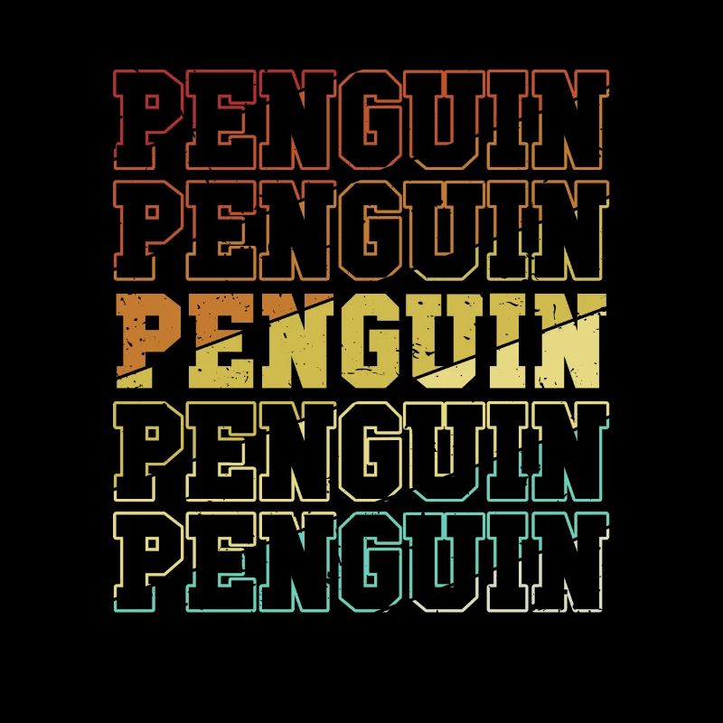Retro Penguin Kaiserpinguin Seevogel
