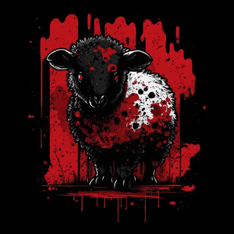 Cute black sheep