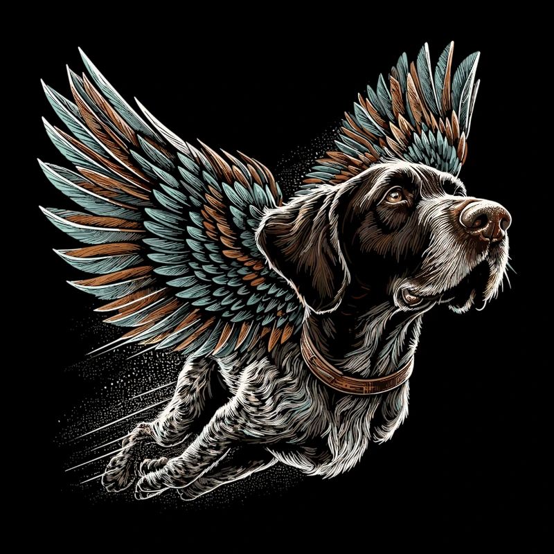 Super Hund Deutsch Drahthaar DD Pointer Geschenk