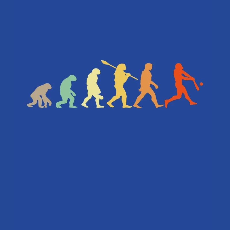 Baseball Evolution Baseball Player Gift