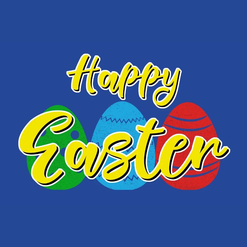 Happy Easter - Easter bunny Easter eggs celebration gift