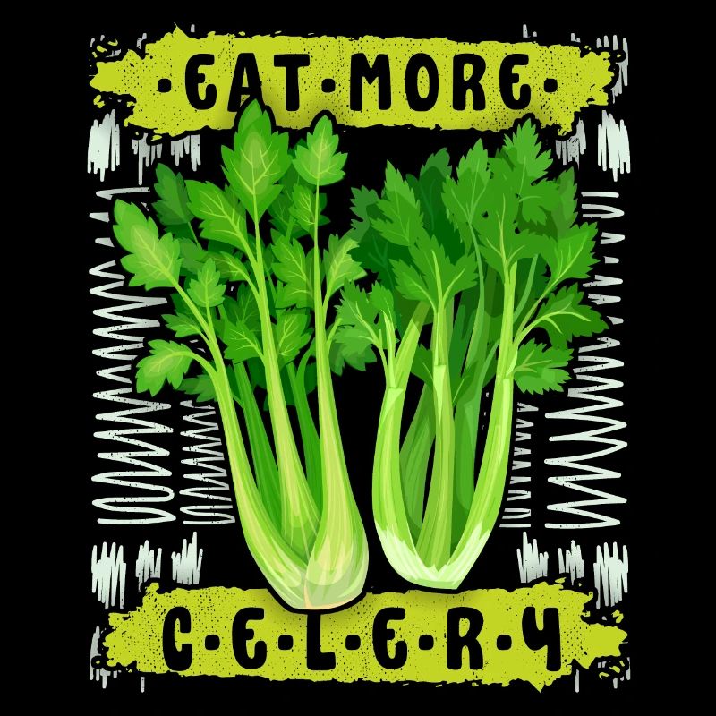 Celery, funny saying Eat-More-Celery