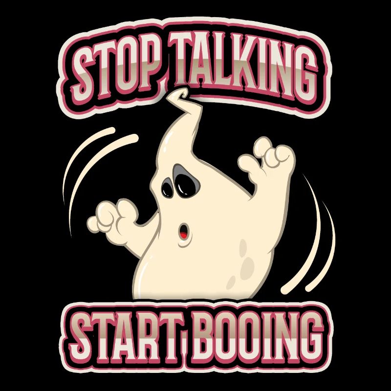 Funny Ghost, Saying Halloween Comic Book Style
