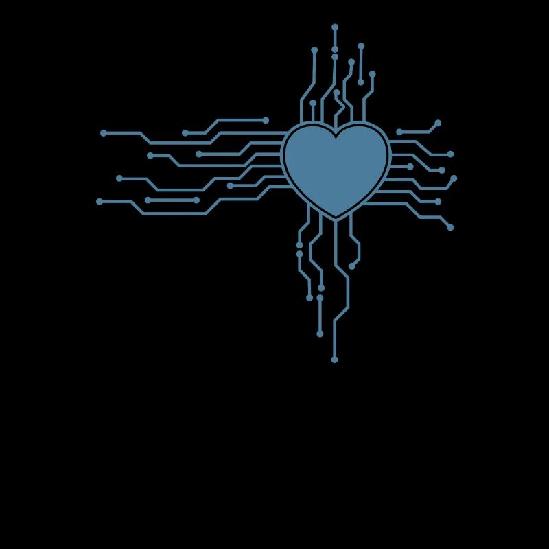 Heart with electronics Profession Technology Electricity