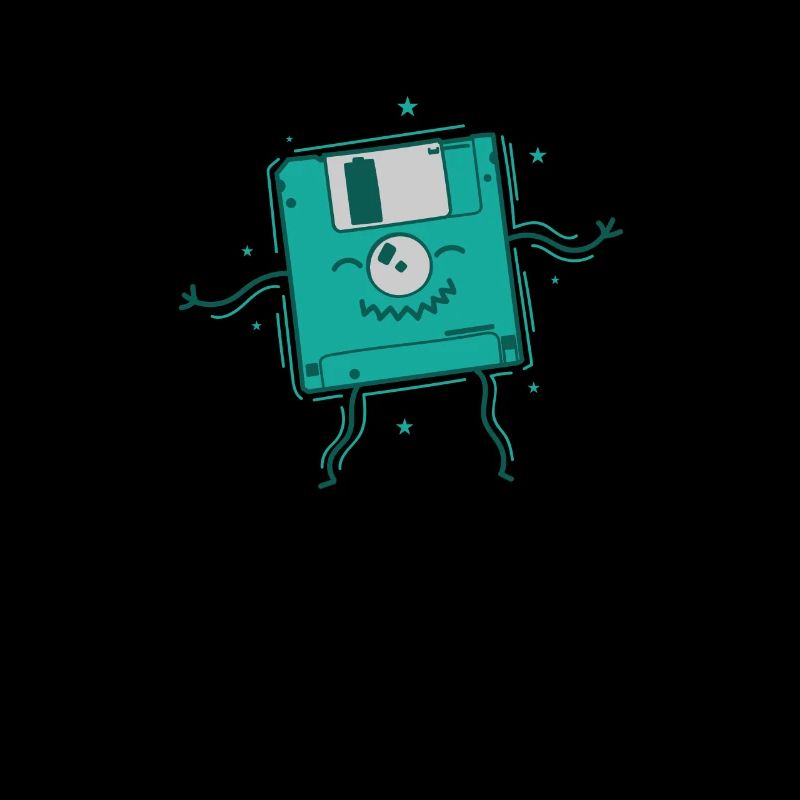 Floppy Disk Dances Retro Storage Module Disk