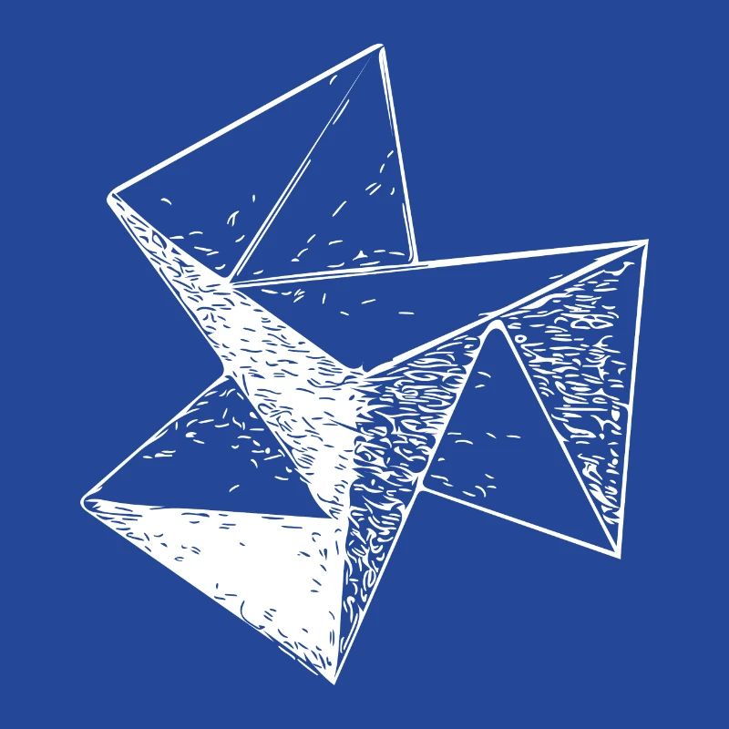 3d Vintage Triangle Cube Structure