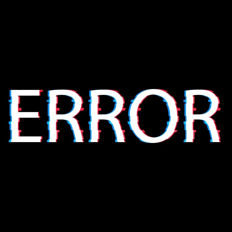 Error Design mit coolem Glitch Effekt