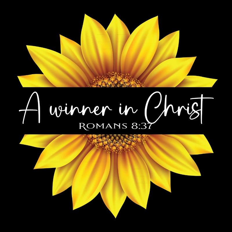 Christian Sonnenblumen Design Ich bin ein Gewinner in
