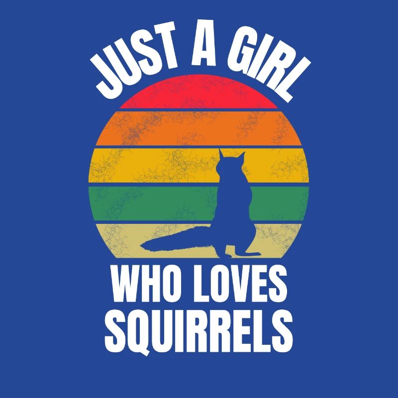 Waldbewohner Mädchen Geschenk Retro Eichhörnchen