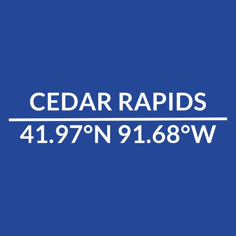 Cedar Rapids, Iowa, USA Coordinates