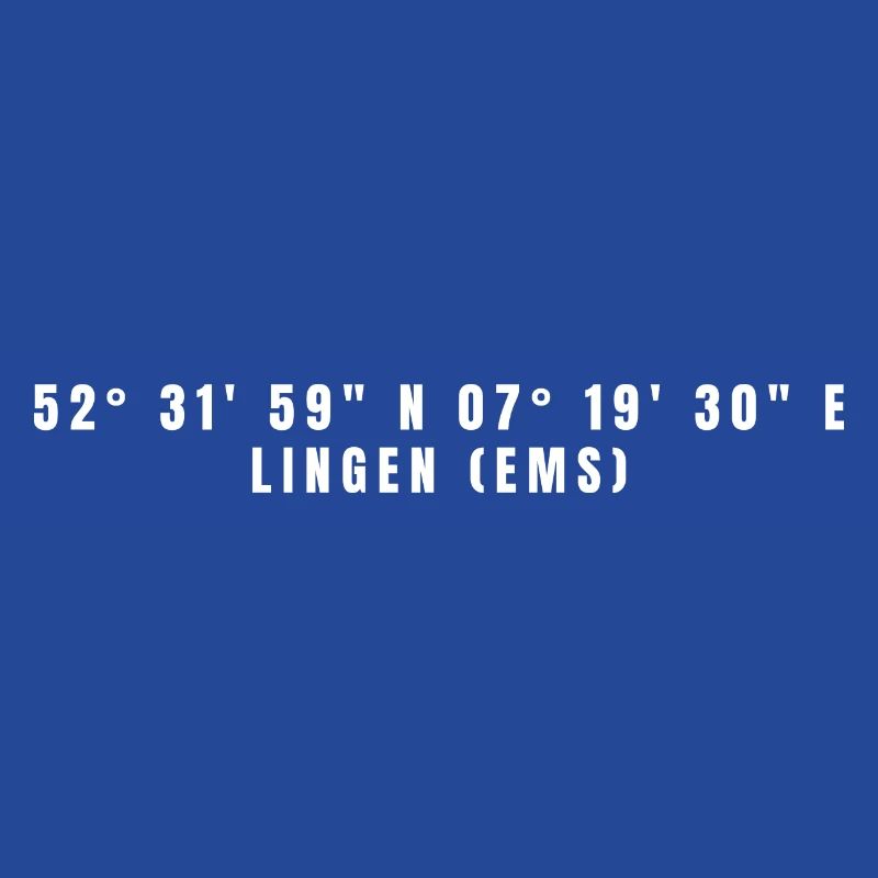 Lingen (Ems), Lower Saxony, Coordinates