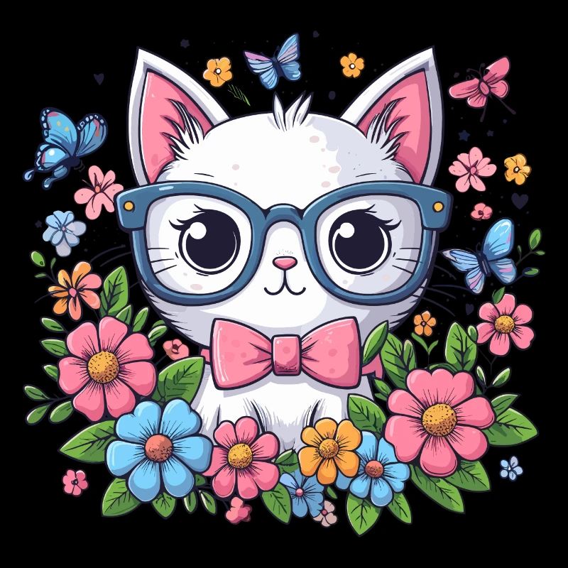 CAT, KITTEN, KITTEN, PET, FLOWER, MEADOW, SPRING