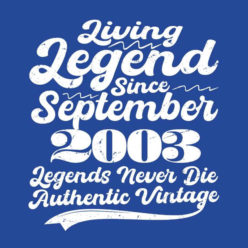 Once upon a time there was a legend. September 2003 Birth