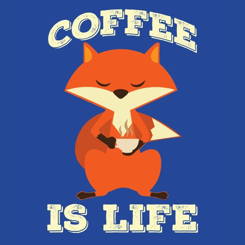 Cadeau drôle de moufle de Fox Fox Coffee Morning