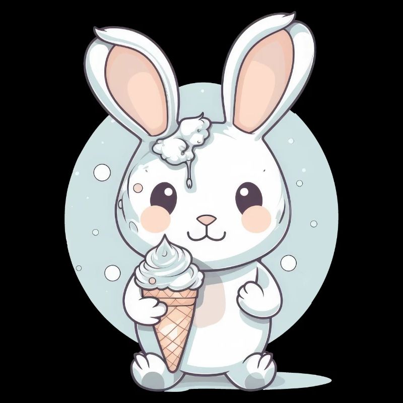 Sommerlicher Genuss: Hase mit Eis