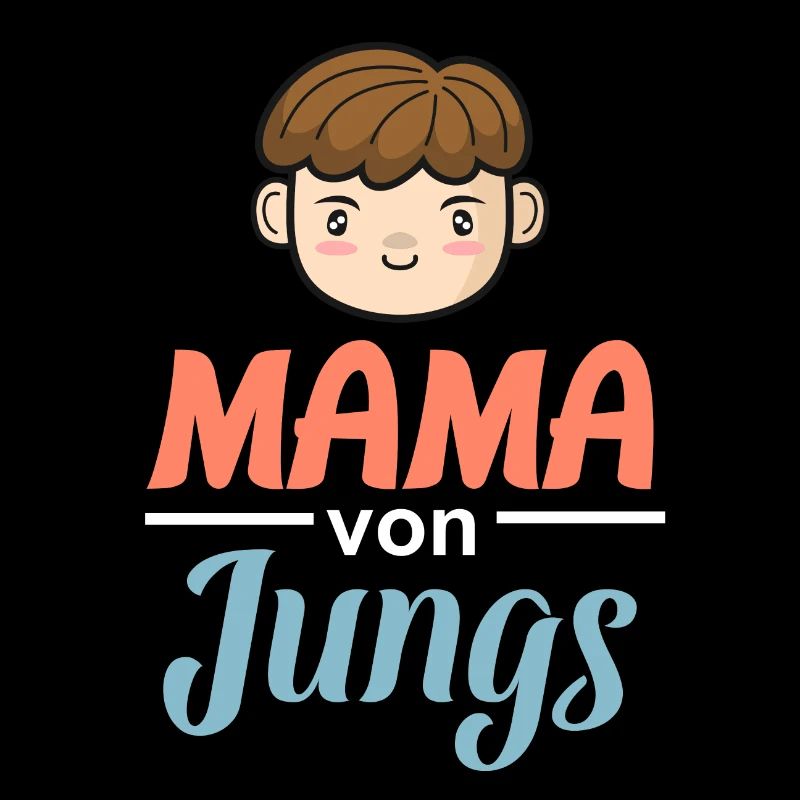 Mama von Jungs - Coole starke Mutter Geschenk