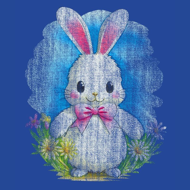 White Bunny Easter