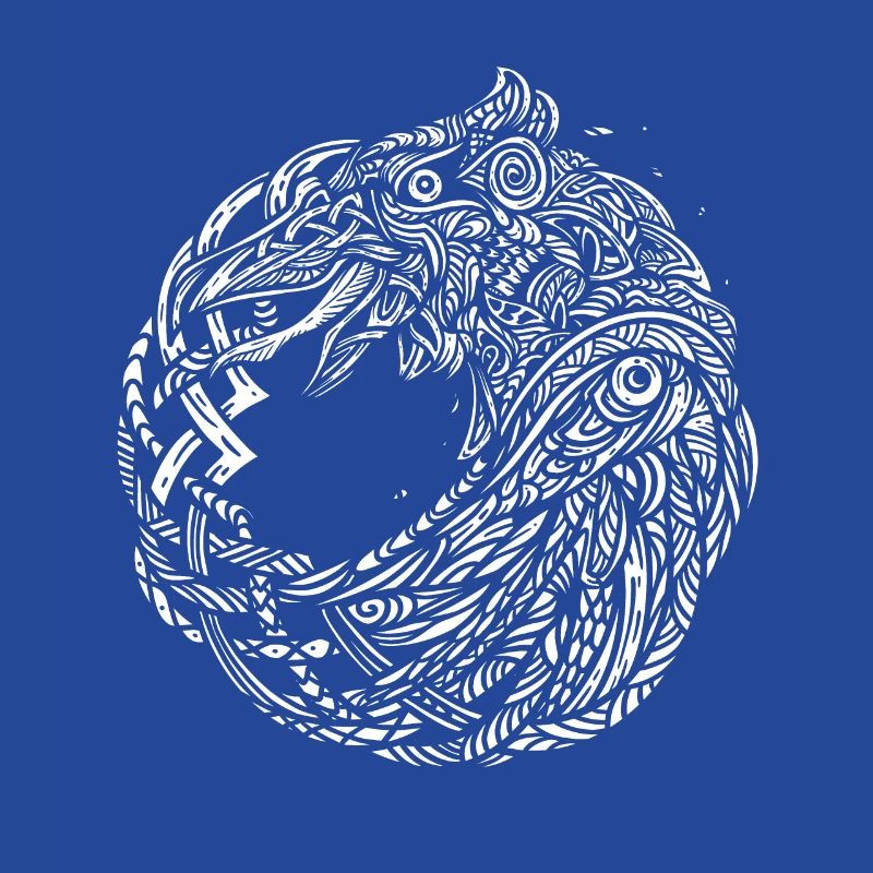Odin's ravens Hugin Munin Celtic Vikings knots