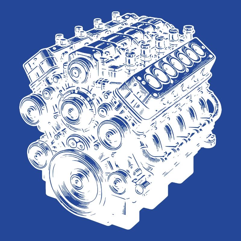 Engine Block Cylinder Displacement Fan Engine