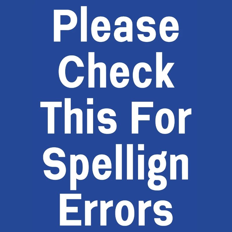 Please Check This For Spellign Errors