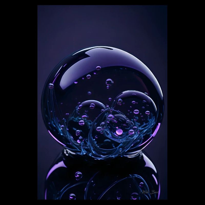 Bubbles in a bubble purple 2