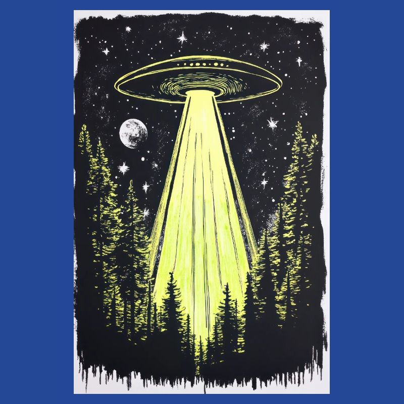 UFO in den Mitternachtskiefern