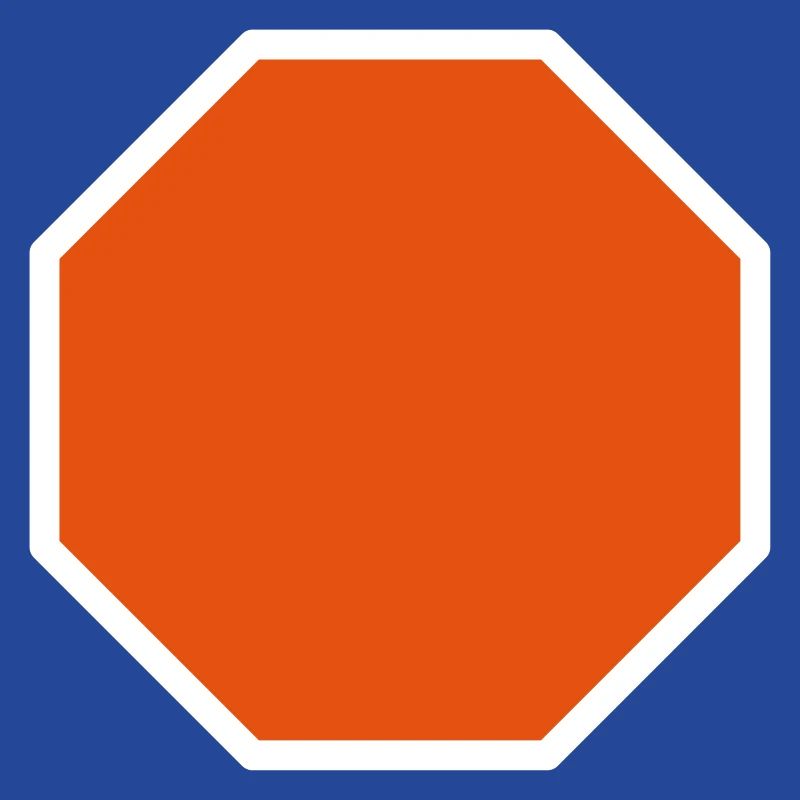 Stop Sign Template Design Icon Pattern Pattern