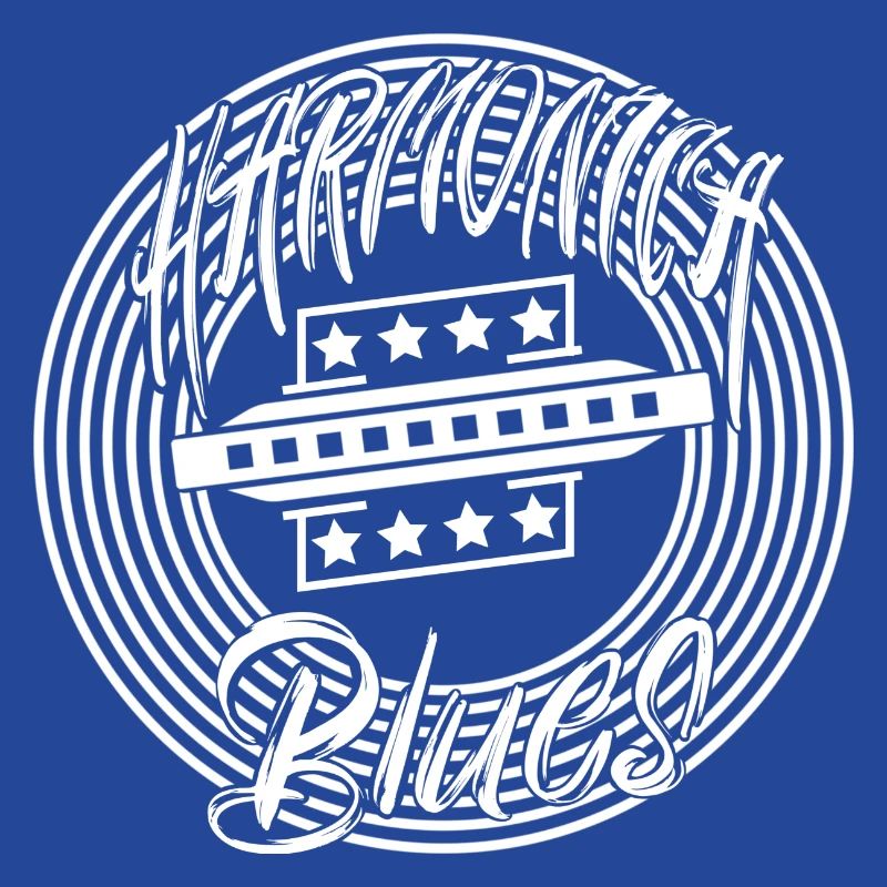 White blues harmonica for harmonica player