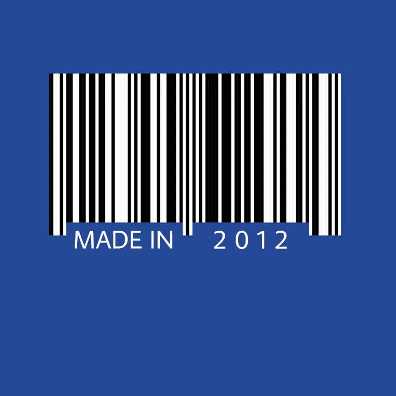 Made in 2012 Barcode Geschenk