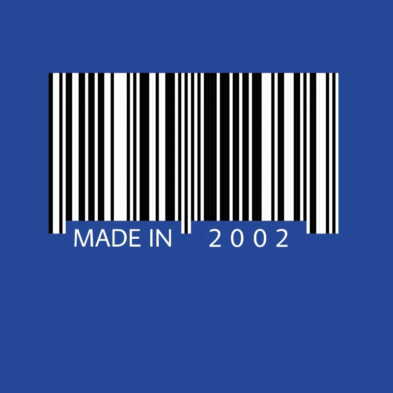 Made in 2002 Barcode Geschenk