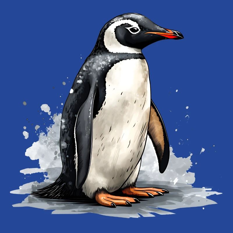 Pinguin auf Eisscholle