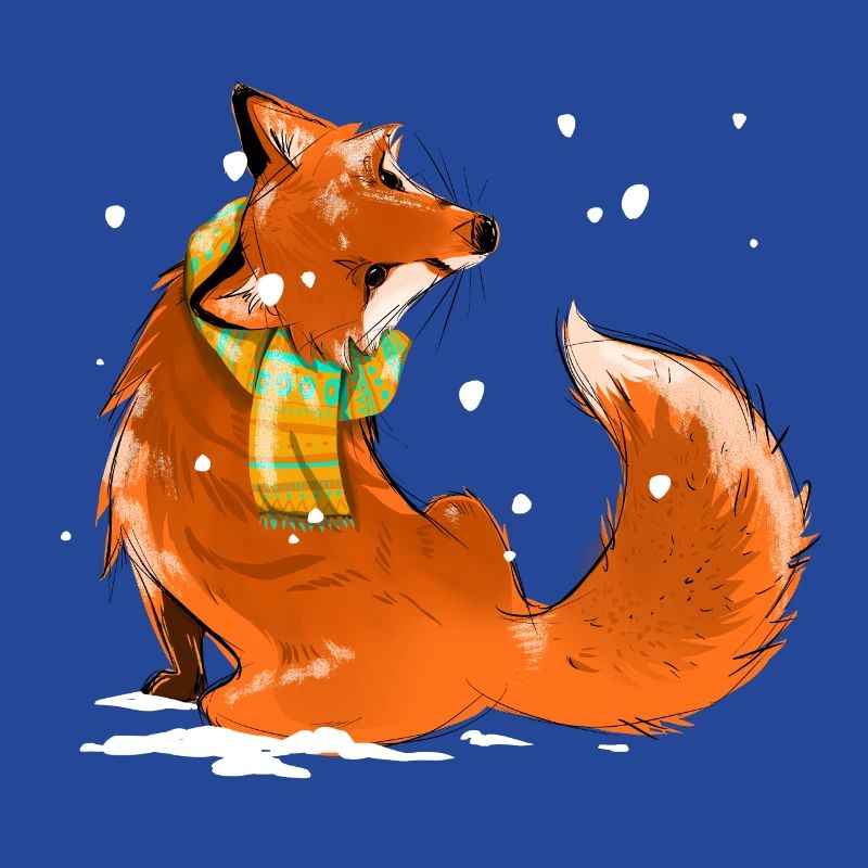 Fuchs im Schnee